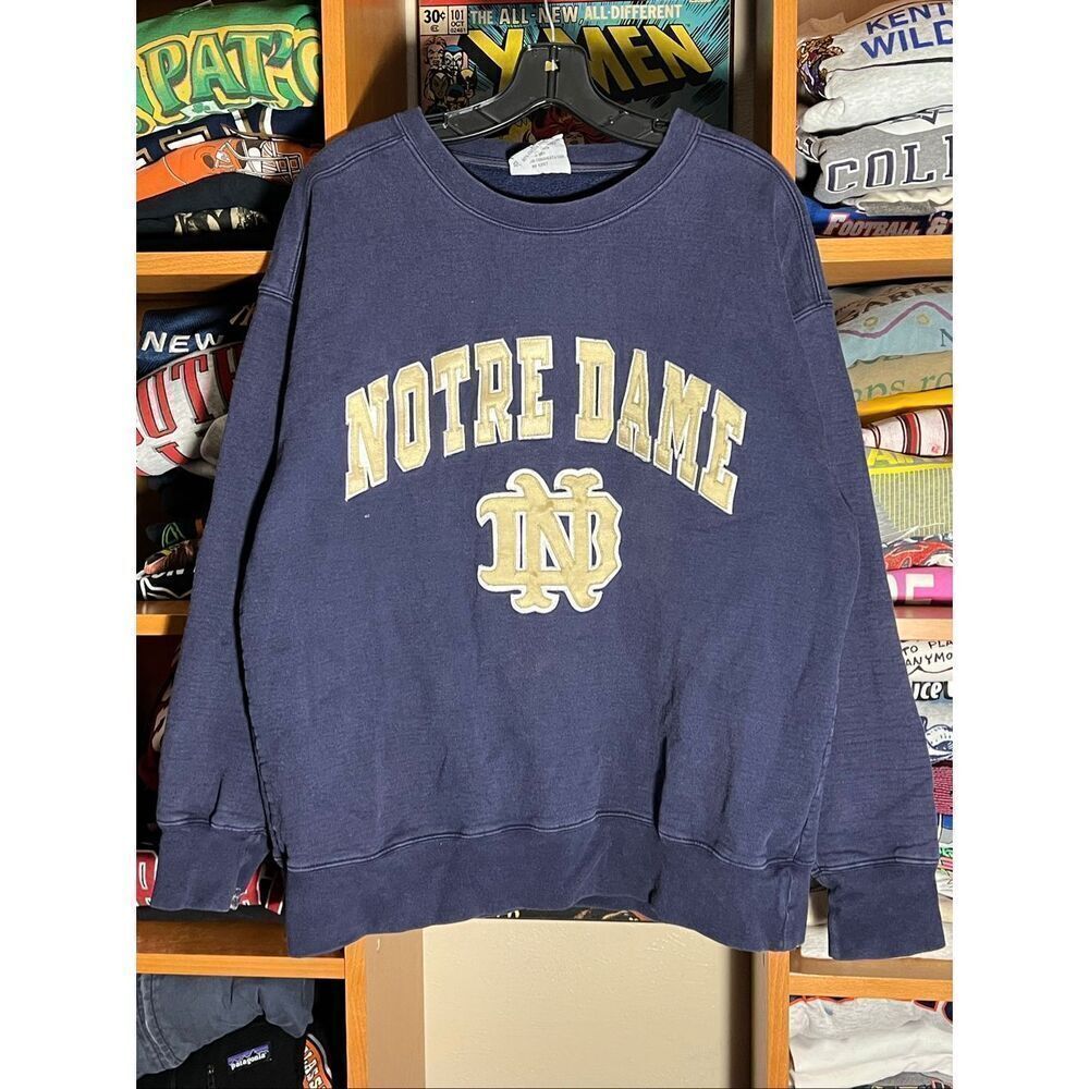 Vintage 90s Majestic Notre Dame University Sweater